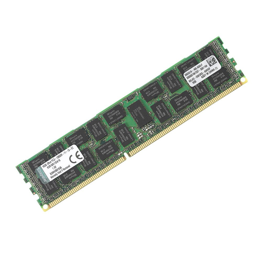 Kingston Technology Valueram 16 Gb 1600Mhz Ddr3 (Pc3-12800) Ecc Reg Cl11 Dimm Dr X4 Server Memory Kvr16R11D4/16