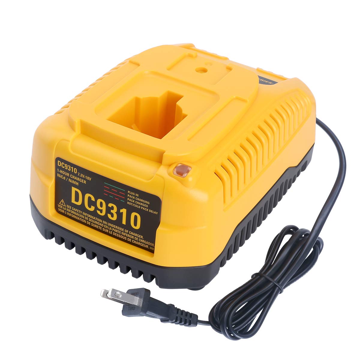 Biswaye Dc9310 Charger Compatible With Dewalt 18V Xrp Nicad Nimh Dc9096 Dc9098 Dc9099 Dw9099 Dw9072 Dw9057 Dw9091 Dw9094 Dc9071