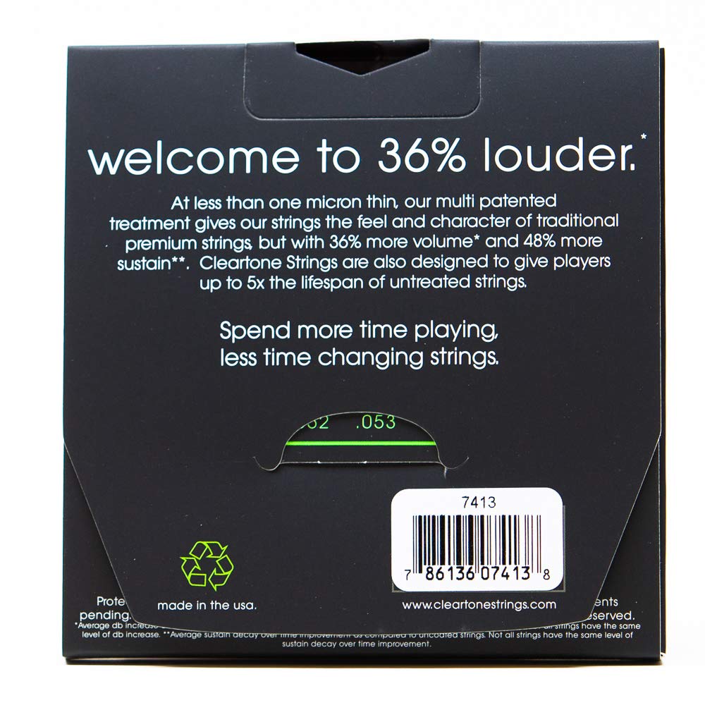 Cleartone Phosphor Bronze Acoustic Guitar Strings (10 47 12 String)