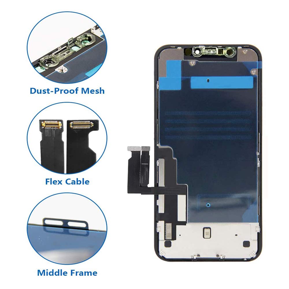 For Iphone Xr Screen Replacement,Lcd Display Touch Screen Assembly,Compatible With Iphone Xr Screen Replacement 6.1 Inch (Model