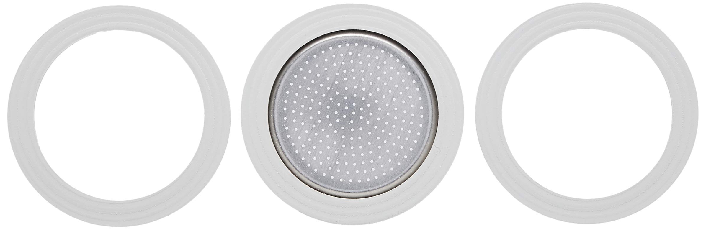 Bialetti Replacement Gaskets And Filter For 1 Cup Moka / Break / Dama / Mini Express Espresso Makers (1 Cup Size)