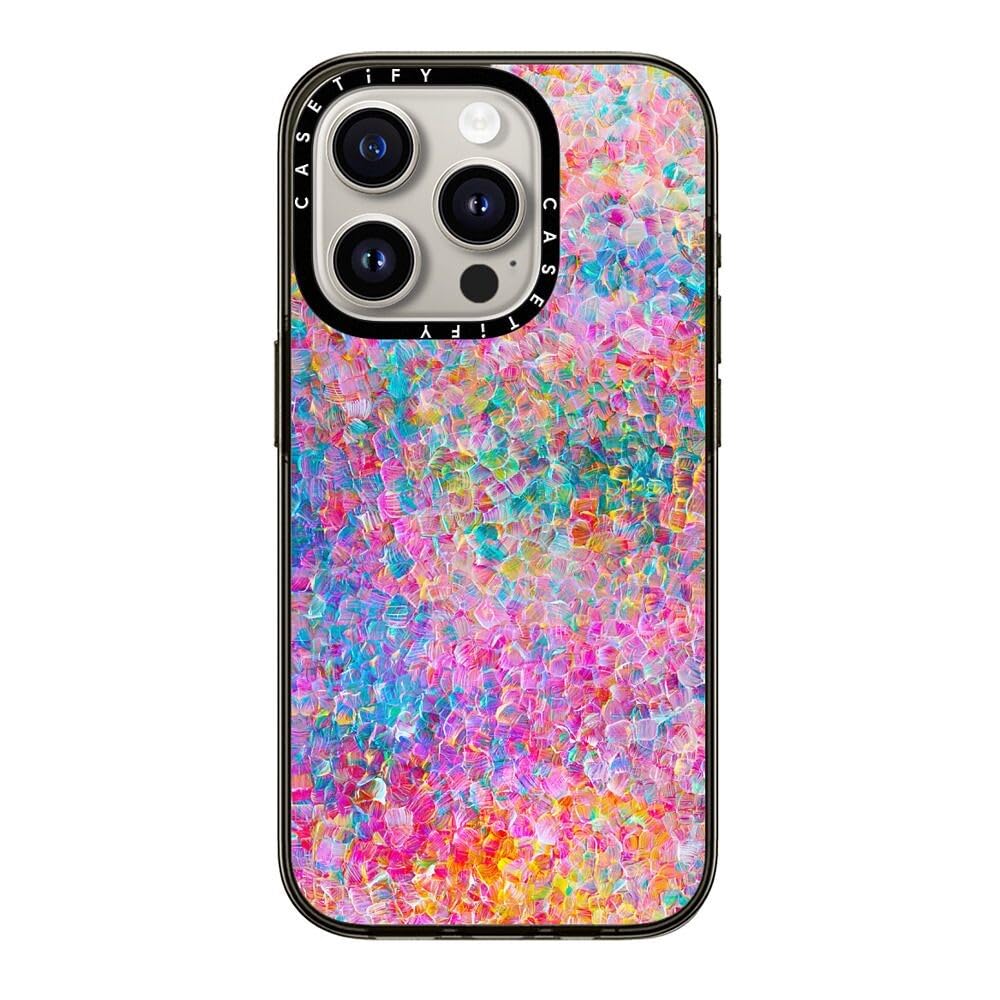 Casetify Compact Iphone 15 Pro Case [2X Military Grade Drop Tested / 4Ft Drop Protection]   My Neon Summer By Ingrid Ching   Cle