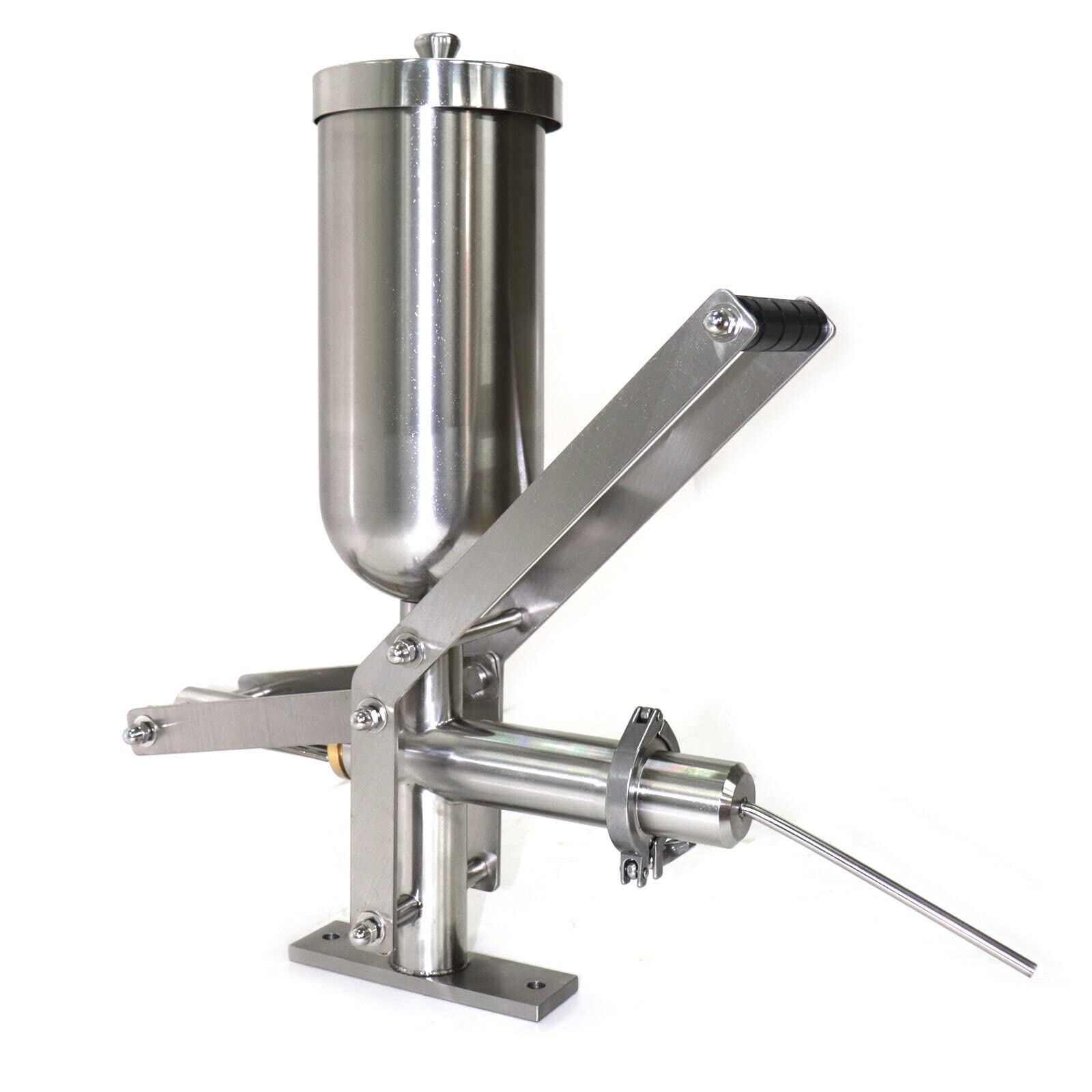 5L Stainless Steel Donut Filler, Donut Churros Manual Filler Injector Commerical Latin Fruit Donut Machine With Long Thin Head F