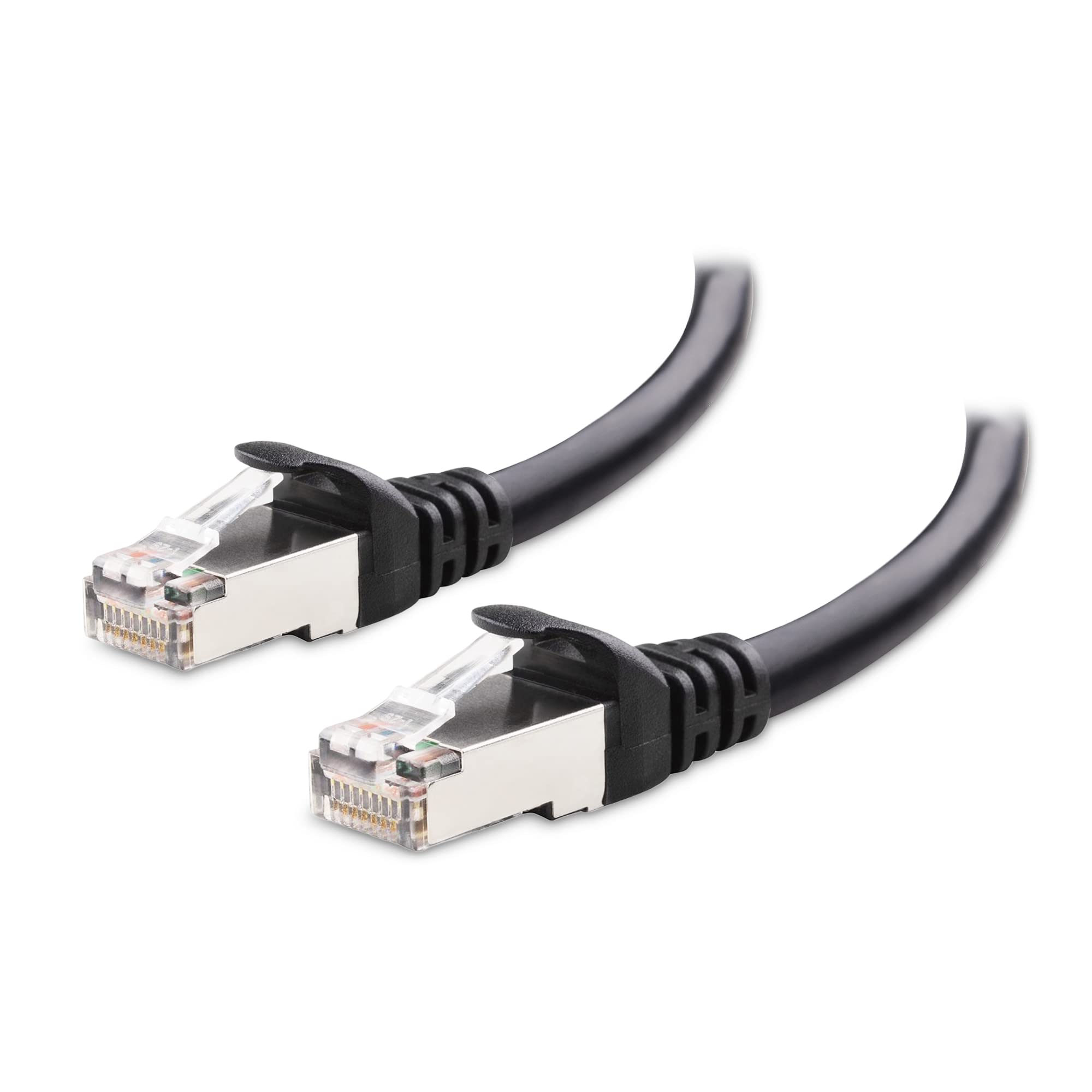 Cable Matters 10Gbps Cat 6A Ethernet Cable, 100ft, Snagless, Shielded, Black, Model 160012-BLK-100