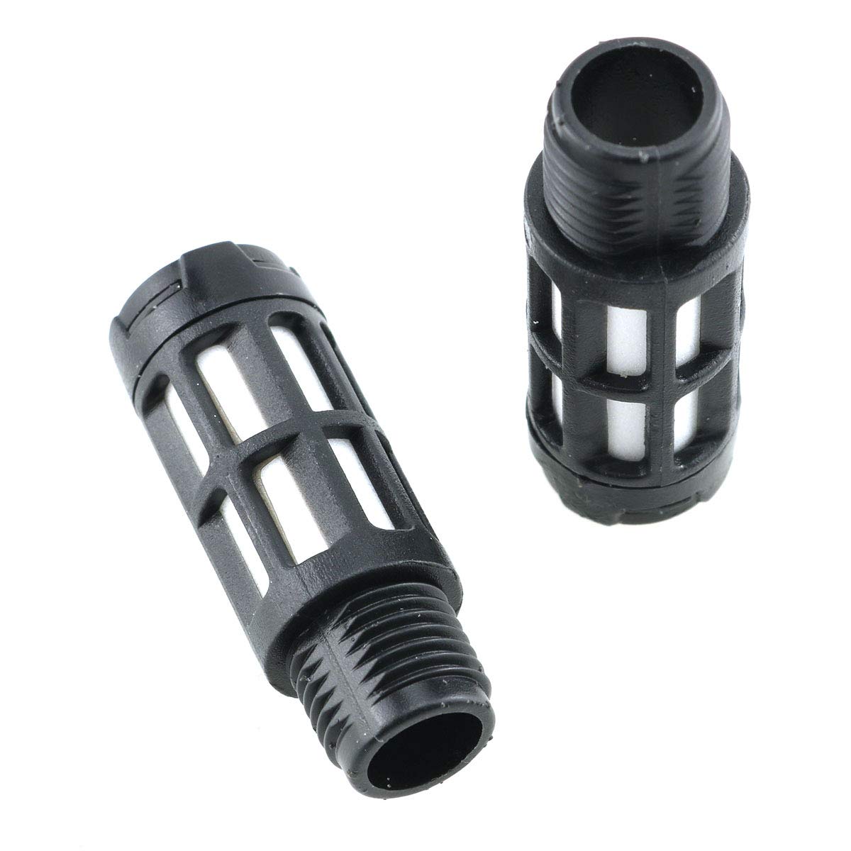 E Outstanding Noise Reducer 5Pcs 1/4Inch Npt Black Plastic Pneumatic Air Compressor Exhaust Muffler Silencer