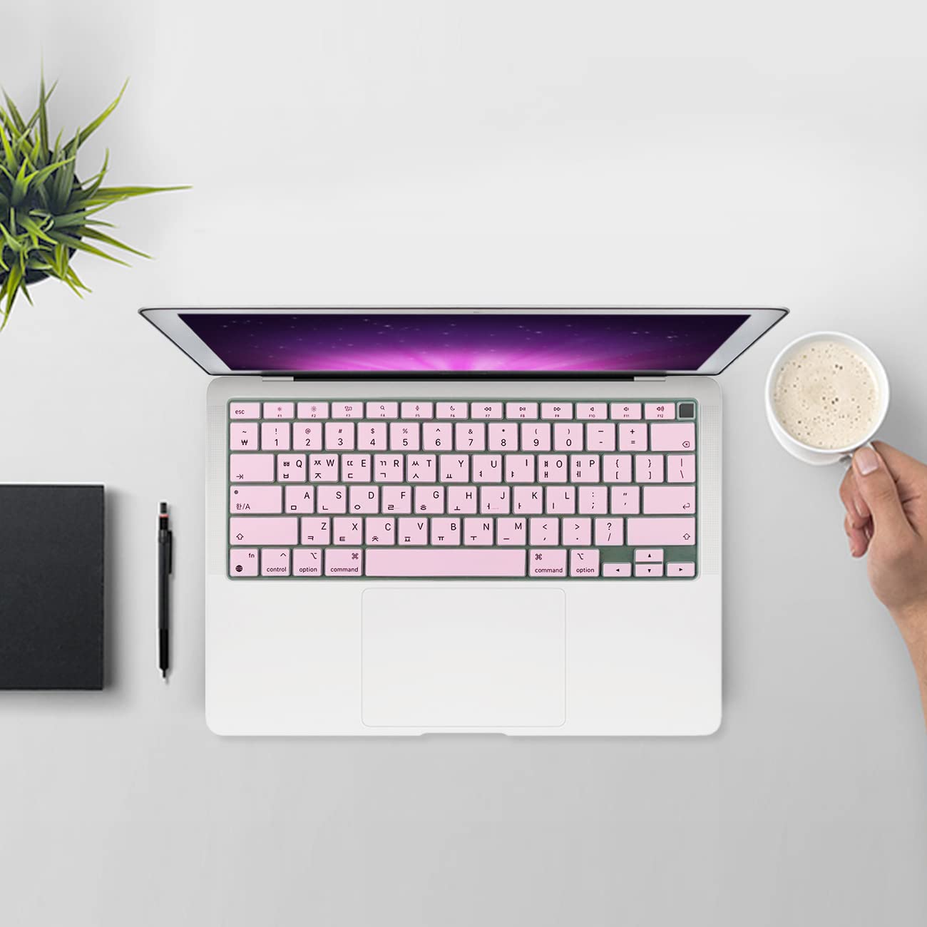 Korean Silicone Keyboard Cover For Macbook Latest Air 13.3'' 13'' 2020 With M1 Processor (Model A2337) Touch Id Compatible With