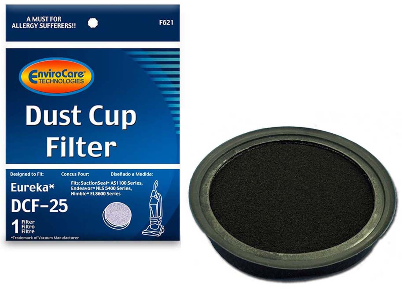 Envirocare Premium Replacement Dust Cup Vacuum Cleaner Filter Made To Fit Eureka Dcf 25 Uprights