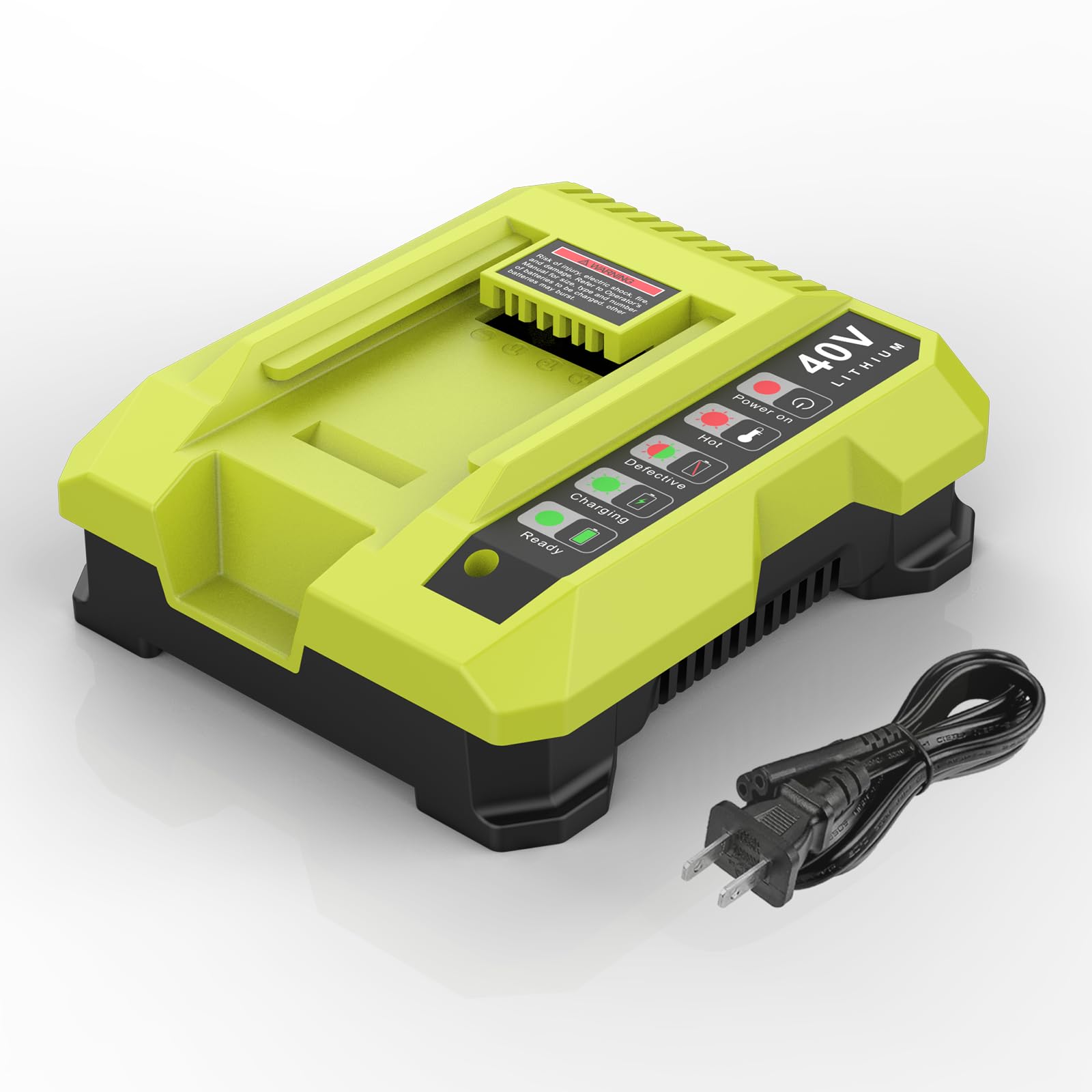 BECDXPal Replacement for Ryobi 40V Battery Charger OP401 Rapid Charger for Ryobi 40V Battery Compatible with OP4015 OP4026 OP403