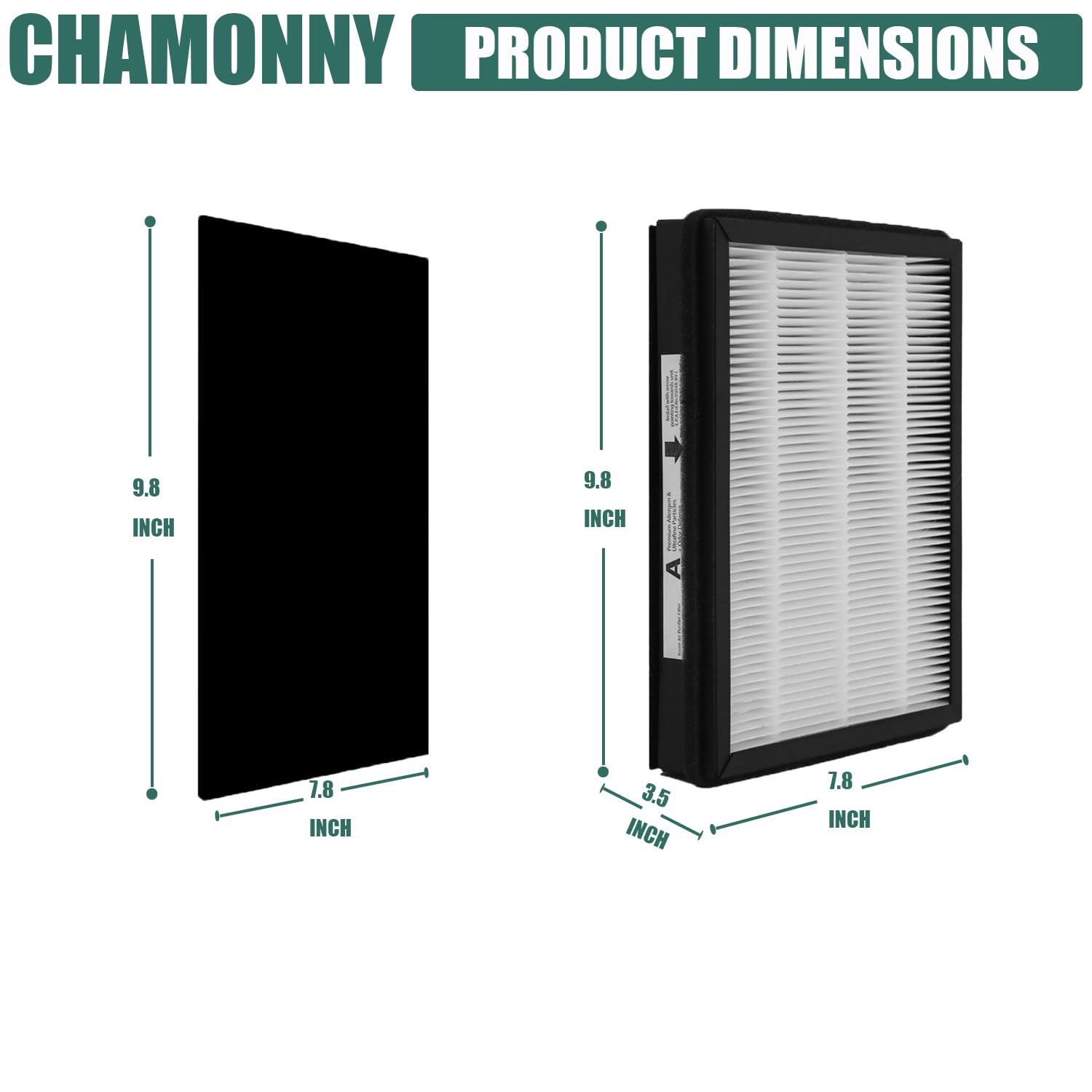 Chamonny Size A Replacement Filter A, Compatible With Filtrete Fap C01 A And Idylis Ac 2119, Iap 10 100, Iapc 40 140, Iap 10 150