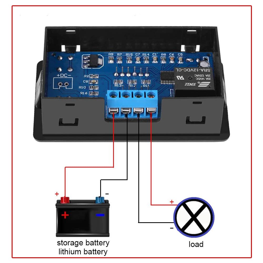 Wsdmavis 1 Pcs Battery Low Voltage Controller Protection Panel 12V 48V Universal Undervoltage Cut Off Automatic Switch Recovery
