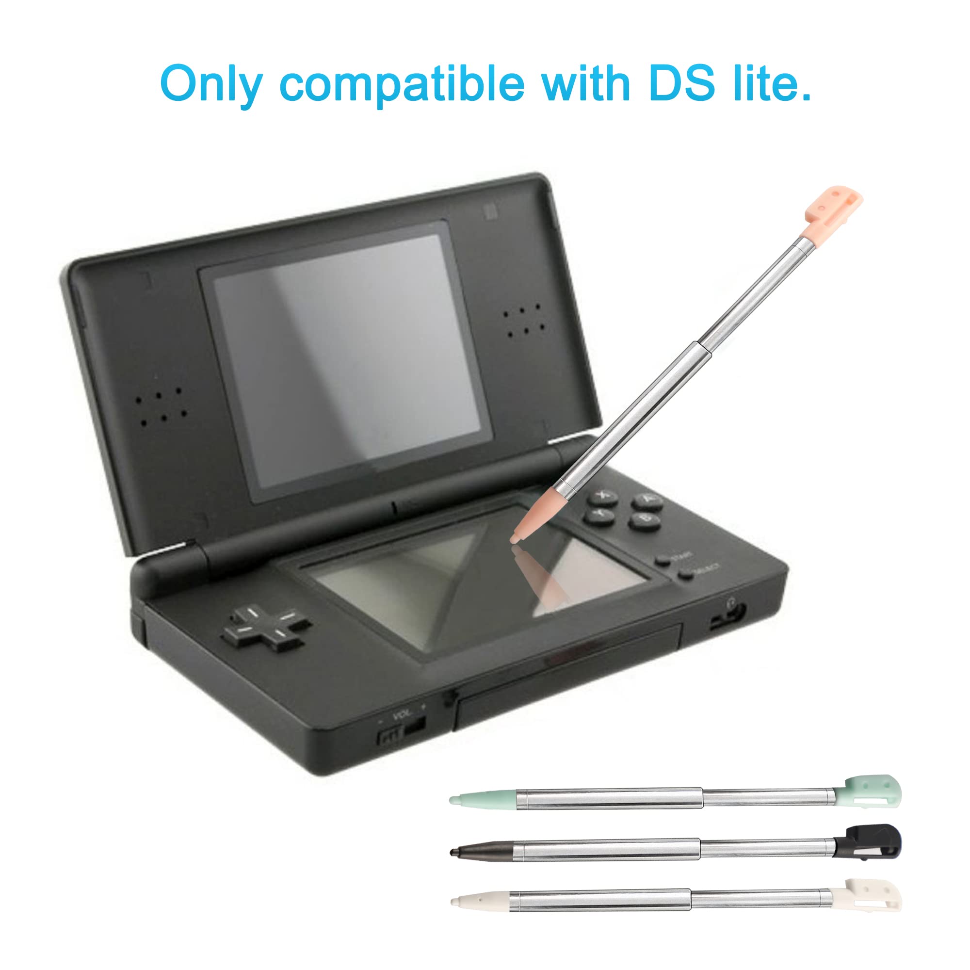 Ds Lite Stylus Pen, Metal Retractable Replacement Stylus Compatible With Nintendo Ds Lite, 4In1 Combo Touch Styli Pen Set Multi