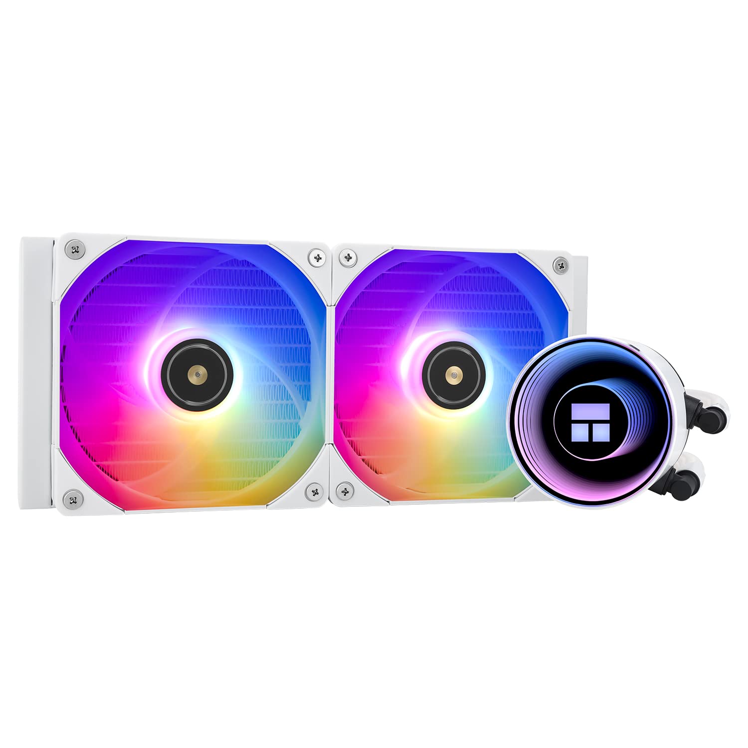 Thermalright Frozen Notte 240 White Argb Water Cooling Cpu Cooler, 240 White Cpu Cooler Specifications, Double Pwm Fans, S Fdb V