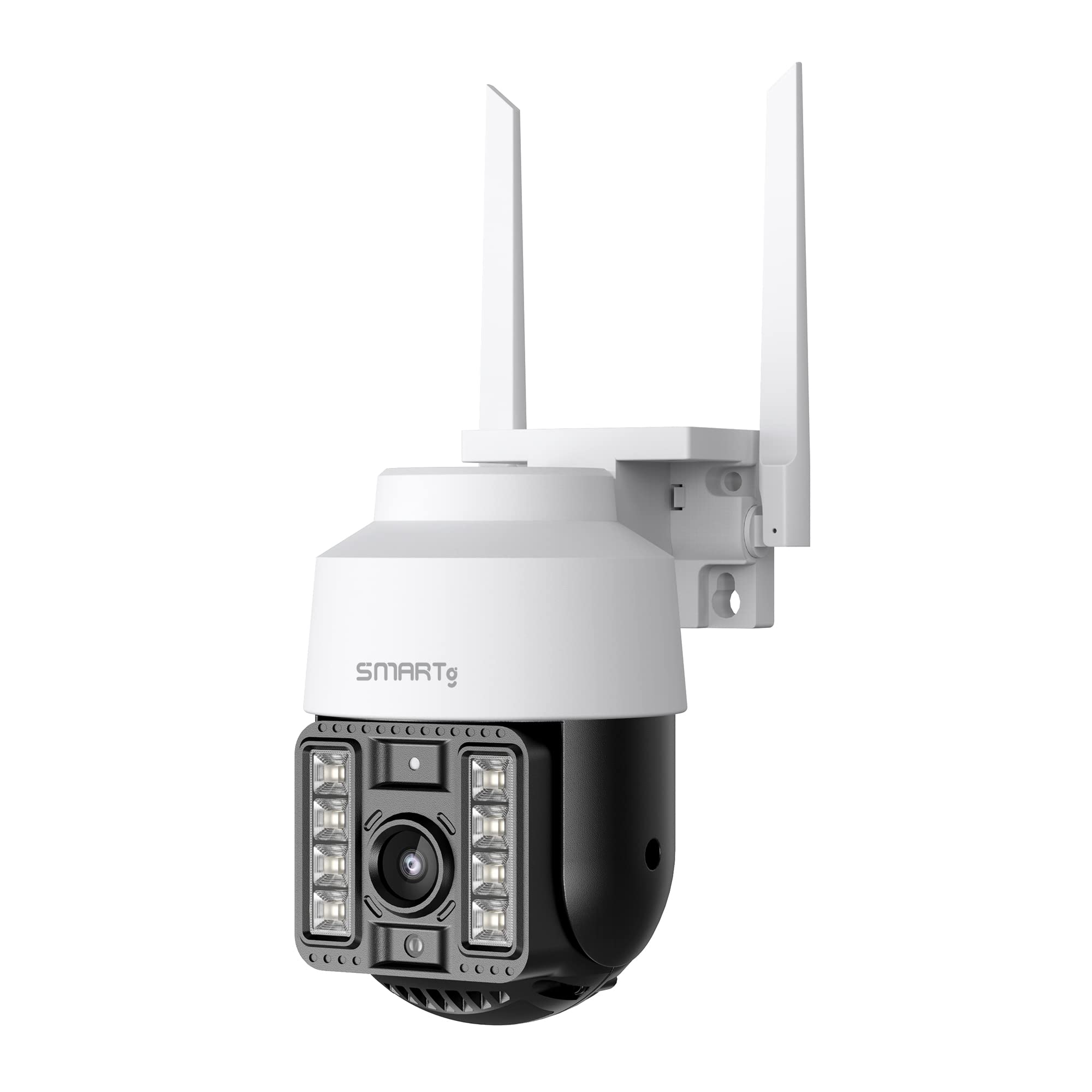 SMARTG Outdoor Dome Camera: 2K HD, 65ft Night Vision, TwoWay Communication, Advanced Motion Tracking, 2.4G WiFi, Ethernet Conn