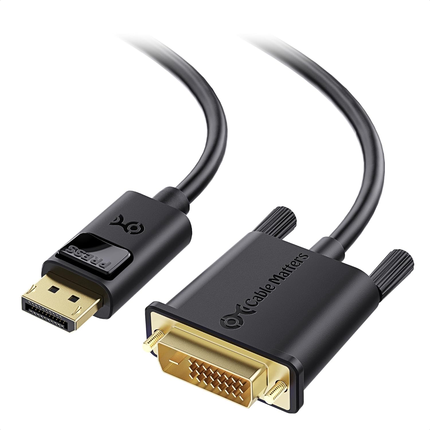Cable Matters Displayport To Dvi Cable (Dp To Dvi Cable) 6 Feet