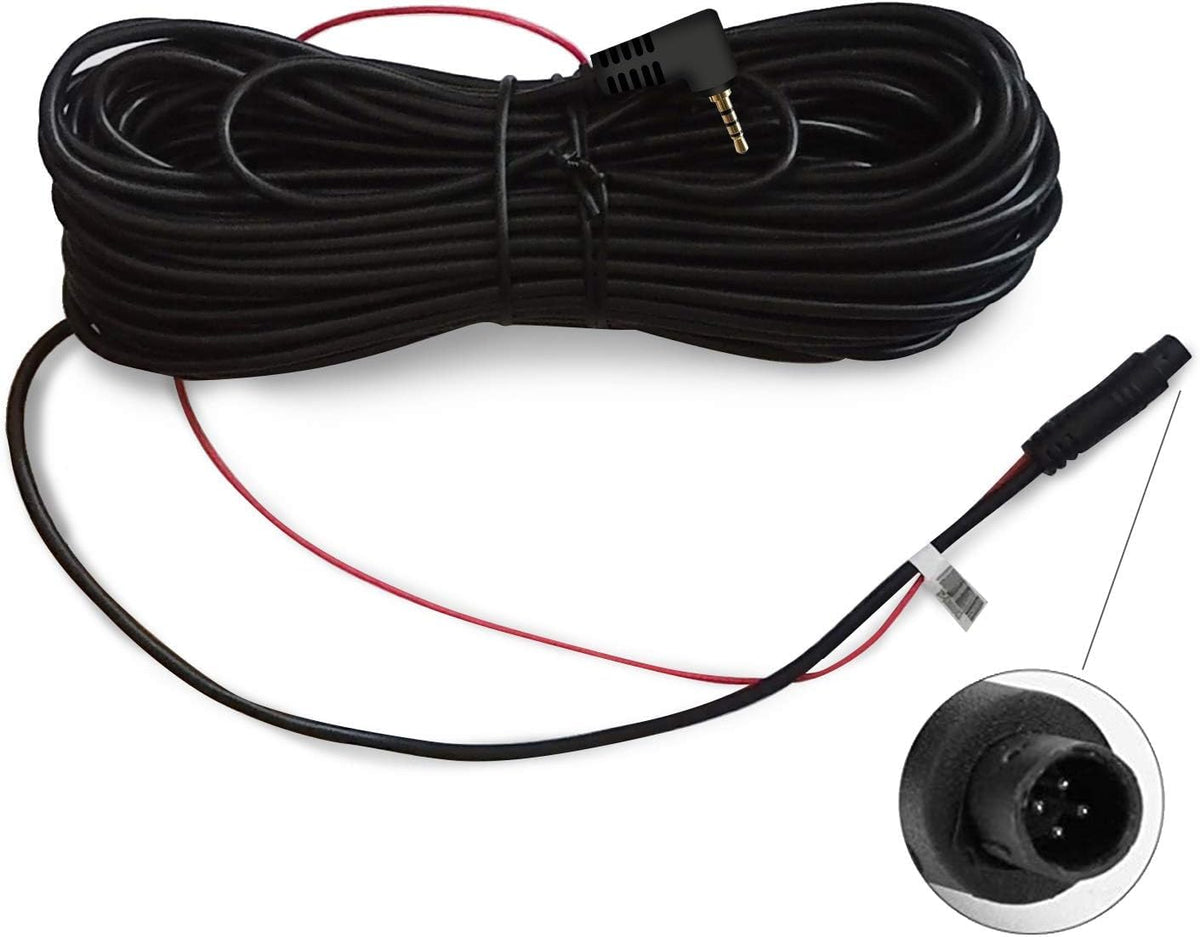Redtiger 33Feet Backup Camera Extension Cable For Dash Cam(4 Pin,2.5Mm)