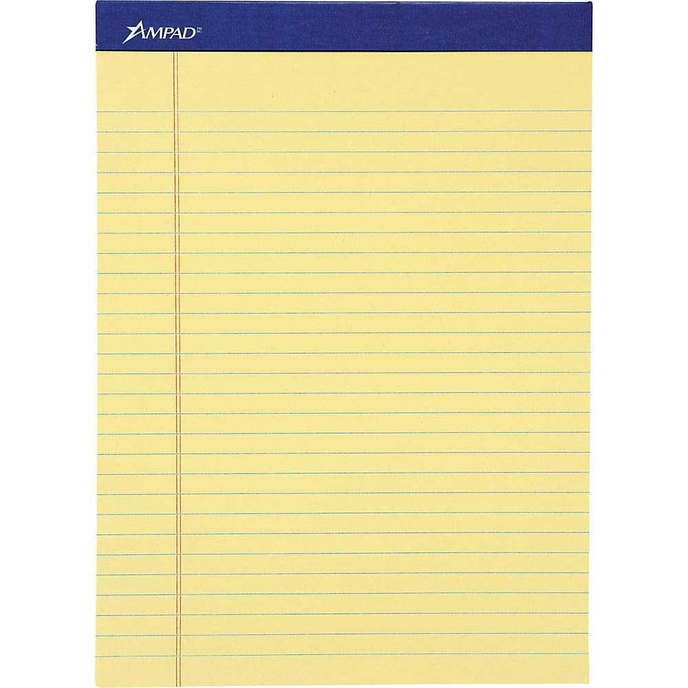 Ampad Evidence Recycled Writing Pads Pad,Perf,Ltr,Ca,50Sh,Recy (Pack Of4)