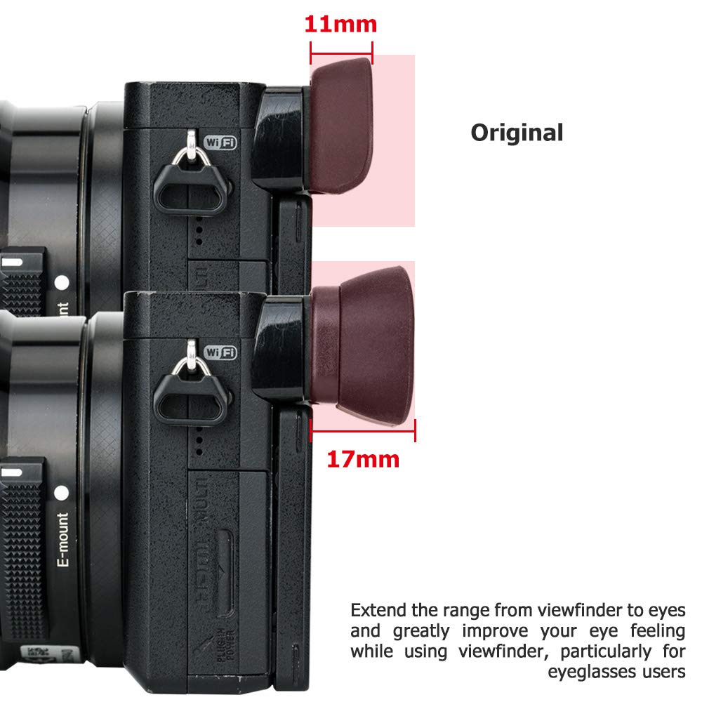Soft Silicon Camera Viewfinder Eyecup Eyepiece Eyeshade For Sony A6000 A6100 A6300 Eye Cup Protector Replaces Sony Fda Ep10