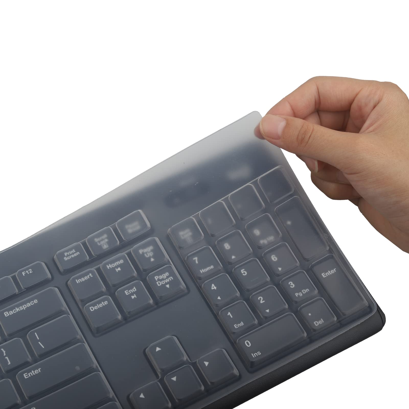 Mubuy Keyboard Cover Skin Protector Fit Logitech Mk295 Mk275 Mk270 Wireless Keyboard, Logitech K200 K260 K270 Mk200 Mk260 Keyboa