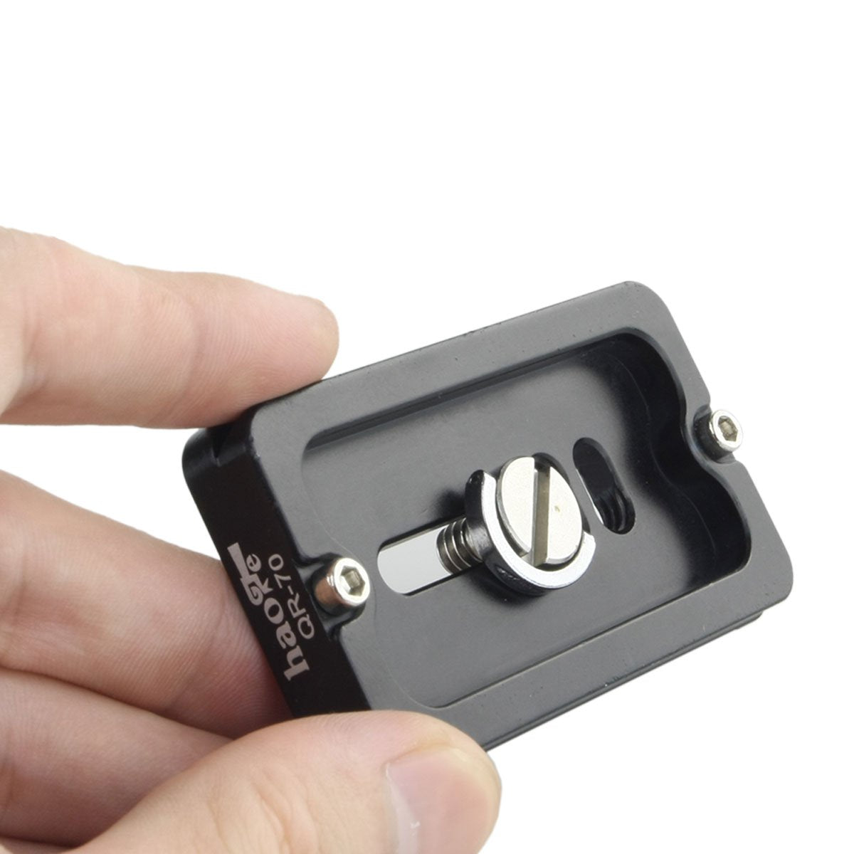 Haoge 70Mm Qr Quick Release Plate With D Ring Screw Fits Arca Swiss Standard For Tripod Ball Head Clamp Camera Lens