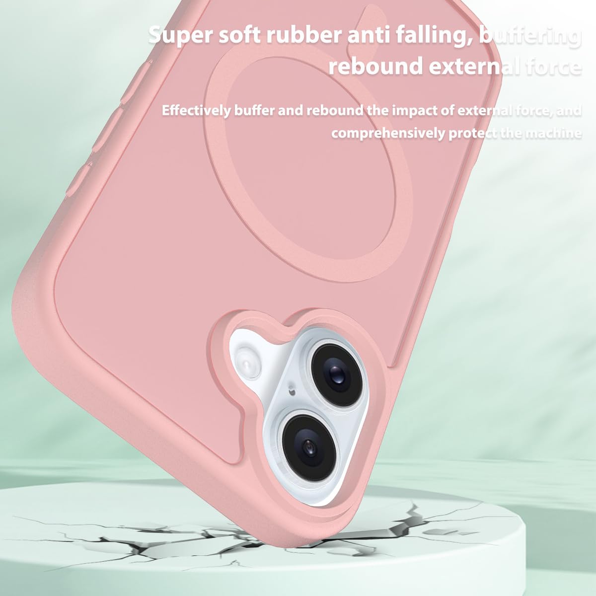 Pinlisheng Magnetic For Iphone Case,Compatible With Magsafe,Military Grade Drop Tested, Shockproof Matte Translucent Hard Back S