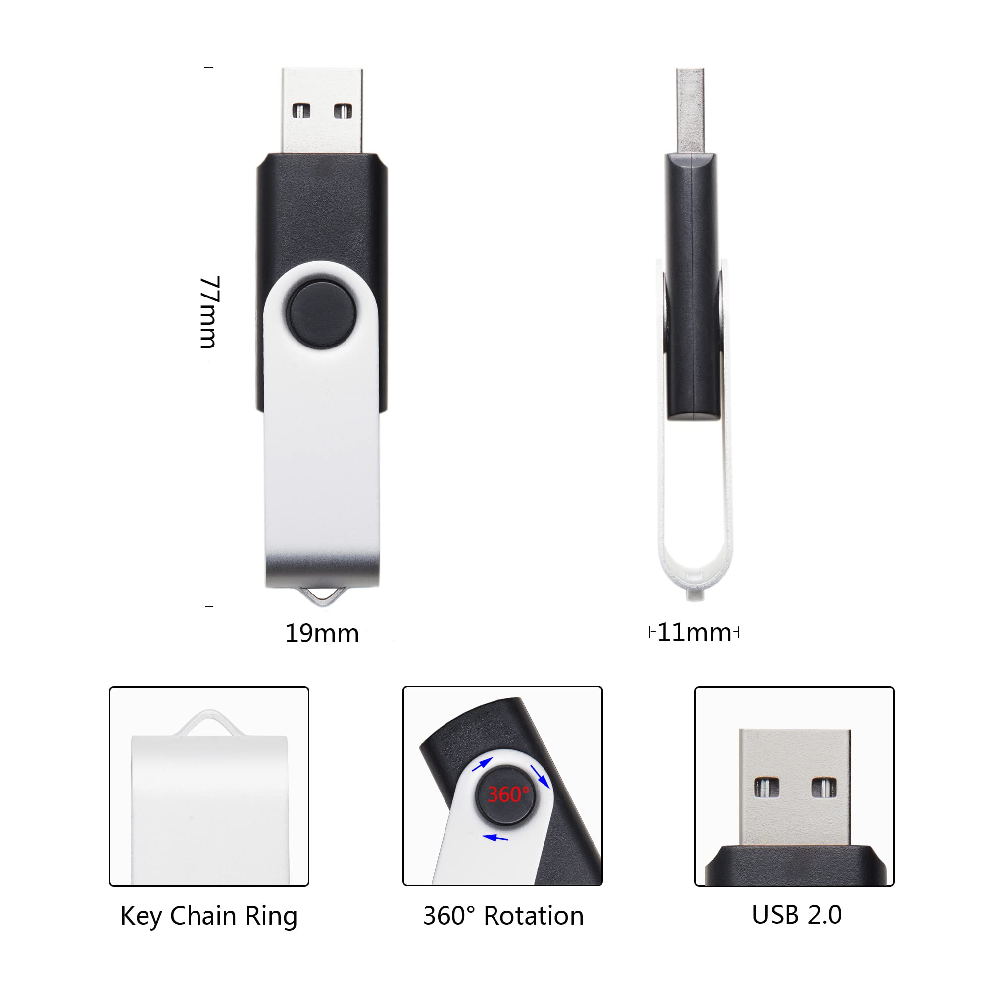 Wholesale/Lot/Bulk   5 Pack Usb Flash Memory Stick Thumb Pen Drive U Disk (32 Gb)