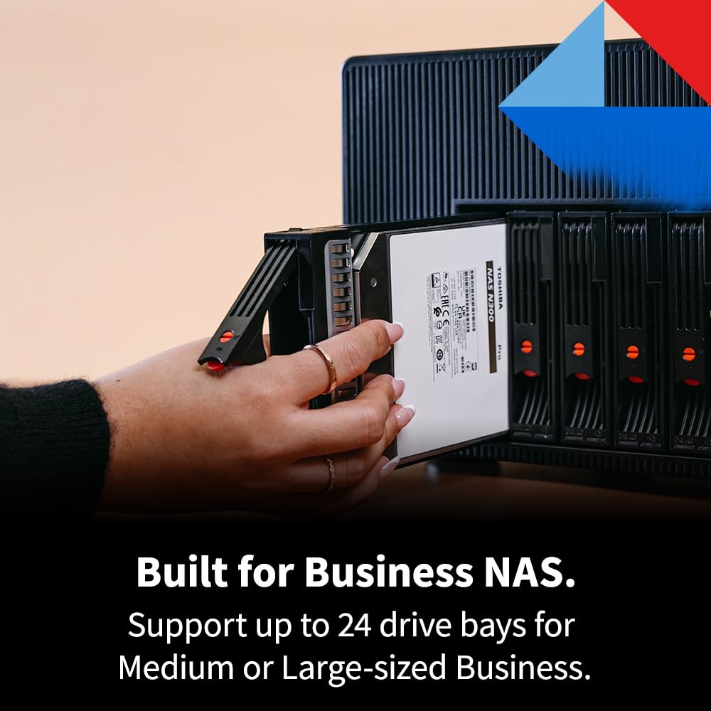 Toshiba N300 Pro 16Tb Large-Sized Business Nas (Up To 24 Bays) 3.5-Inch Internal Hard Drive - Up To 300 Tb/Year Workload Rate Cm