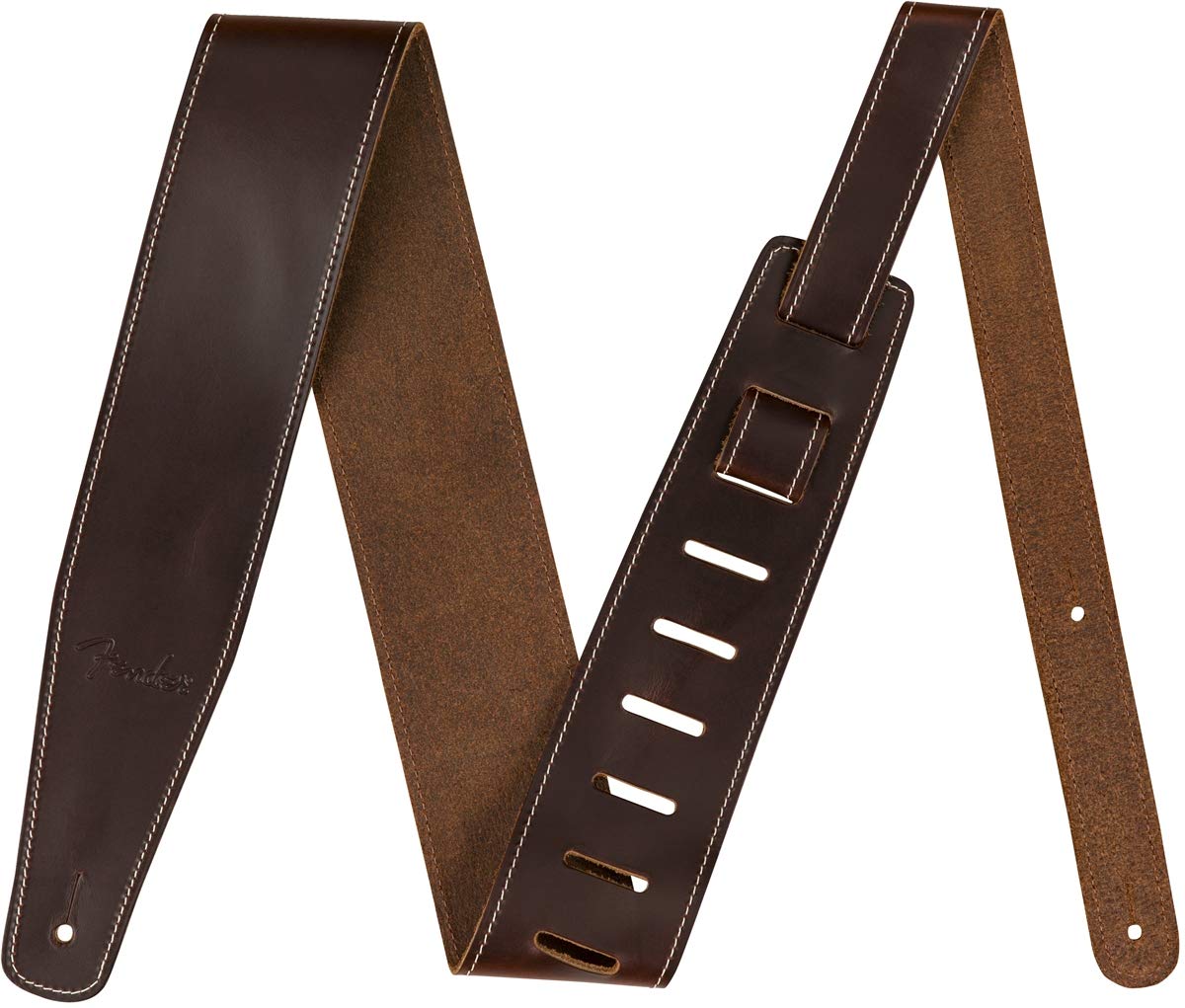 Fender Broken In Leather Guitar Strap, 2.5In, Brown
