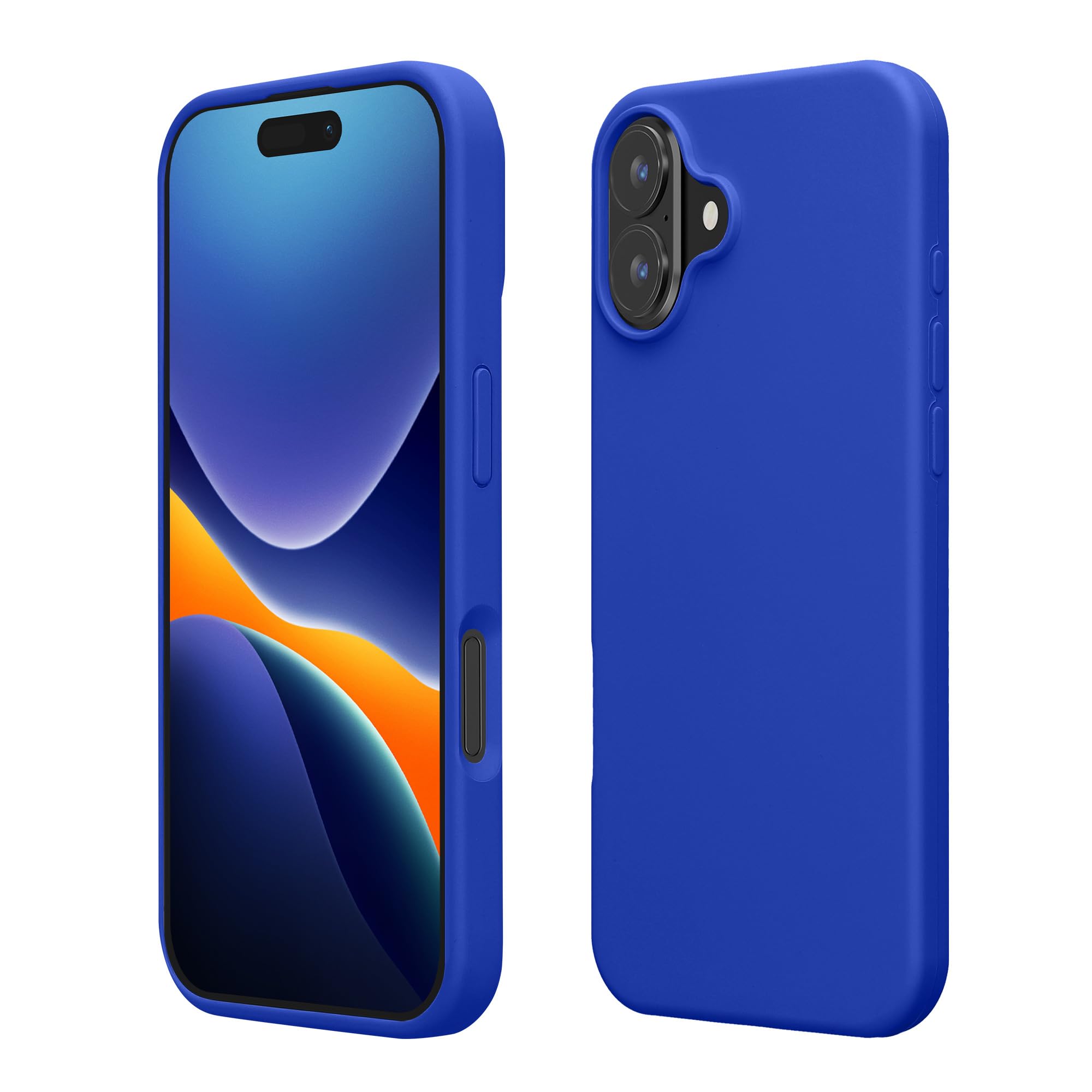 kwmobile Case Compatible with Apple iPhone 16 Plus Case - TPU Silicone Phone Cover with Soft Finish - Baltic Blue