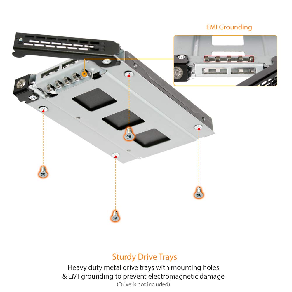 ICY DOCK Full Metal 6 x 2.5 SAS/SATA HDD/SSD Mobile Rack Enclosure for 5.25' Bay | ToughArmor MB996SP 6SB