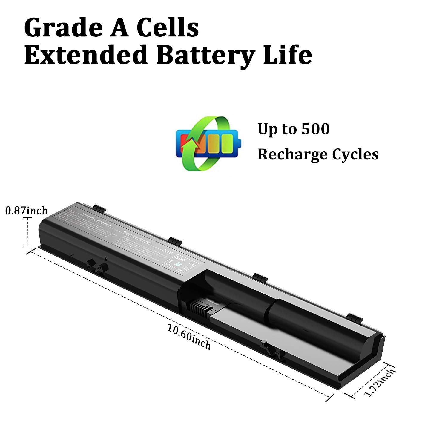 Taupo Laptop Battery Replacement For Compatible Hp Probook 4540S 4440S 4530S 4535S 4545S 4430S 4431S 4435S 4330S Series, Fits P/