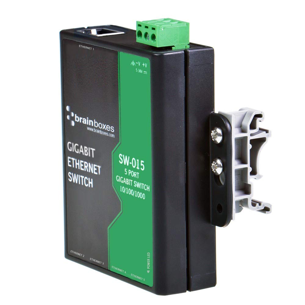 Brainboxes 5Port Gigabit Ethernet Switchtemperature (Sw-015)