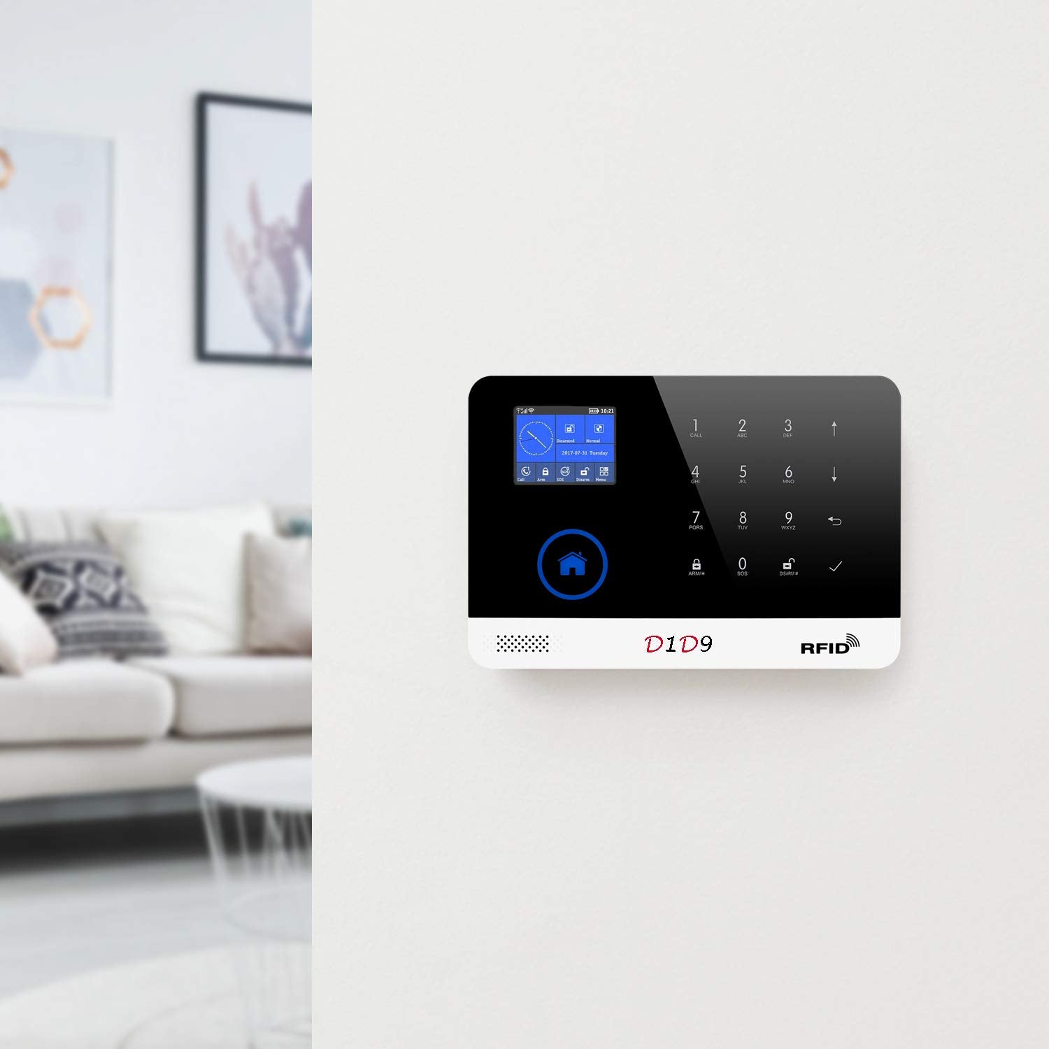 Burglar Alarm System 18 Pcs Kit Wifi App Rfid Diy Wireless Gsm For Home Security