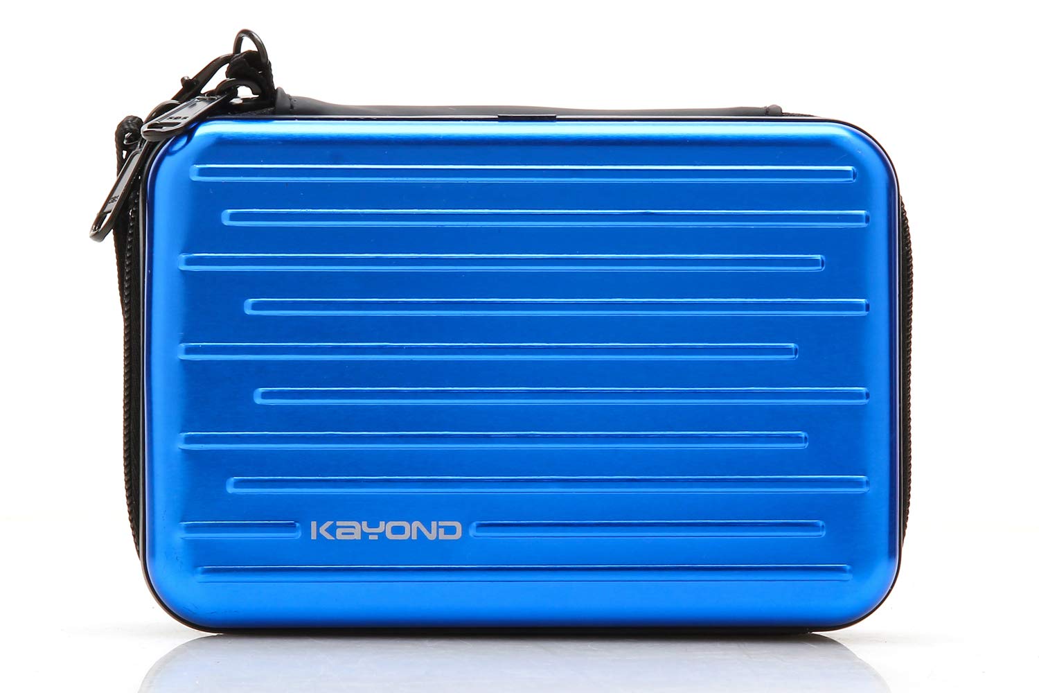 KAYOND Anti-Shock Silver Aluminium Carry Travel Protective Storage Case Bag for 2.5 Inch Portable External Hard Drive HDD USB 2.