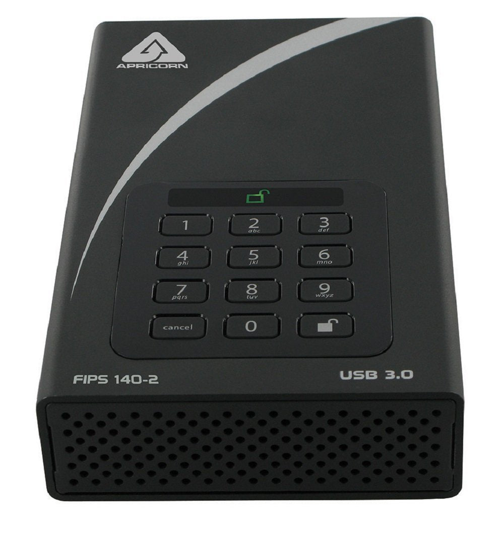 Apricorn 6Tb Aegis Desktop Padlock Fips 140 2 Validated 256 Bit Encrypted Hard Drive (Adt 3Pl256F 6000)