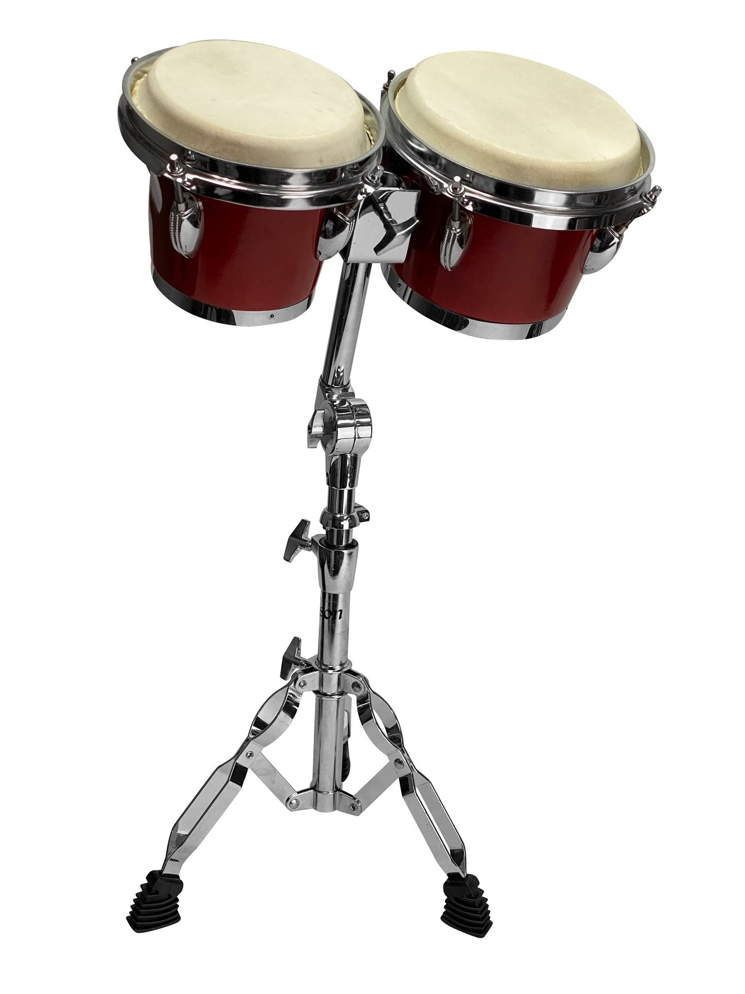 Bongo Stand+Gig Bag, Chrome Pro Double Braced Pivot Adjustable Latin Percussion