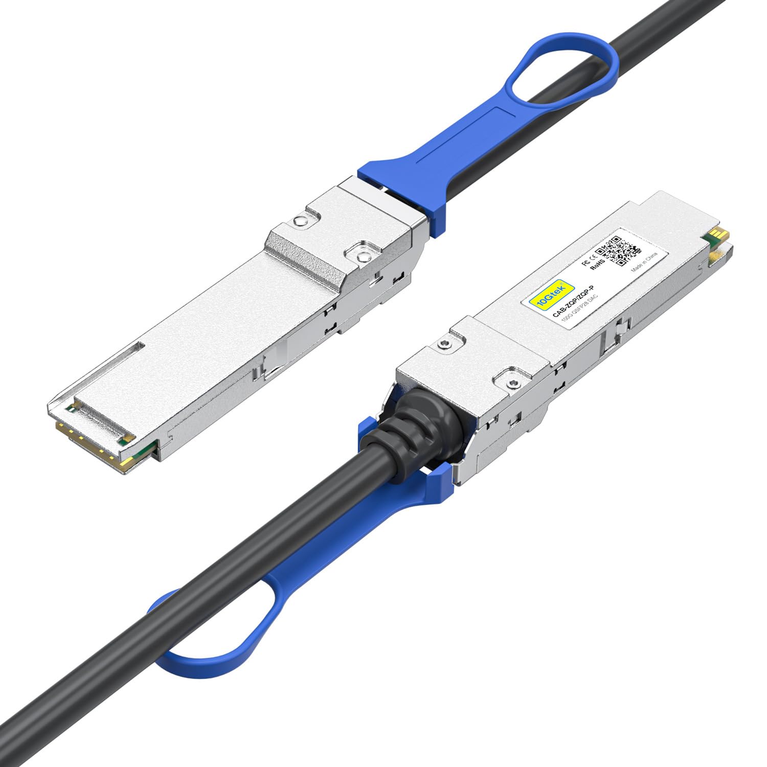 100G Qsfp28 Dac Cable - 100Gbase-Cr4 Qsfp28 To Qsfp28 Passive Direct Attach Copper Twinax Cable For Juniper Jnp-100G-Dac-1M, 1-M
