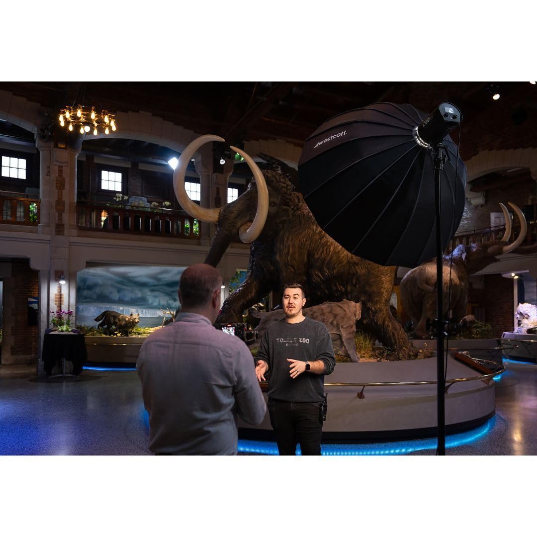 Westcott L120-B Bi-Color Cob Led (120W) Video Light - App Control, Silent Continuous Lighting 9 Built-In Effects, 23900Lux/1M, 2