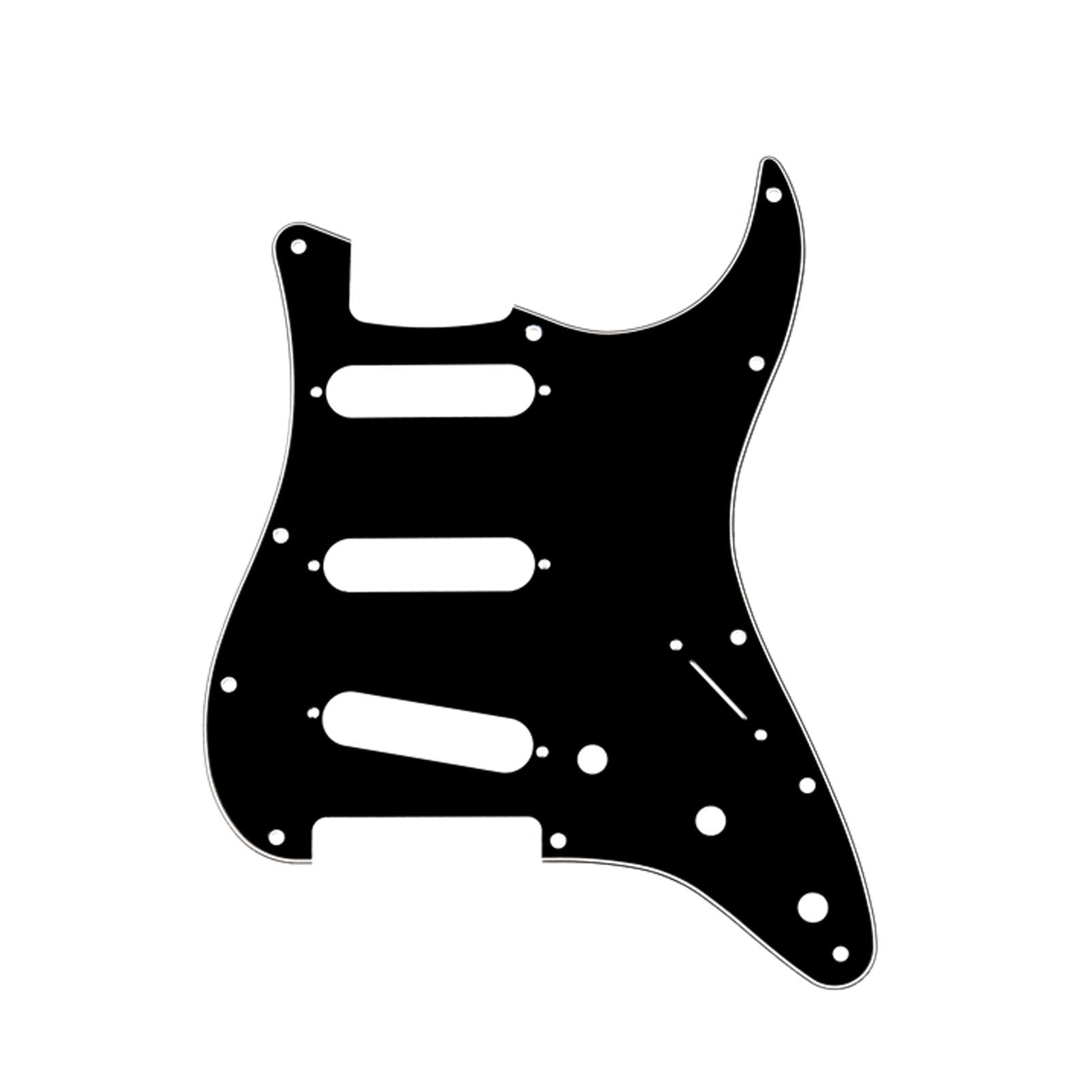 Musiclily SSS 11 Hole Strat Pickguard Electric Guitar Pick Guards Scratch Plate for Fender USA/Mexican Standard Stratocaster Mod