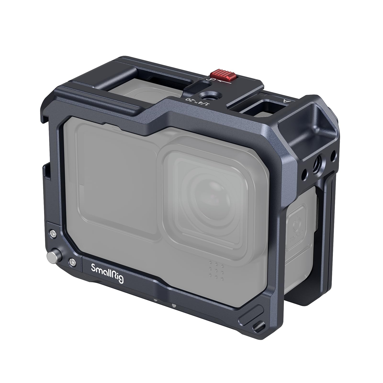 SmallRig Hero12 / Hero11 / Hero 10 / Hero 9 Black Cage for GoPro, Compatible with The Lens Filter Max Lens on Camera, with 2 Col