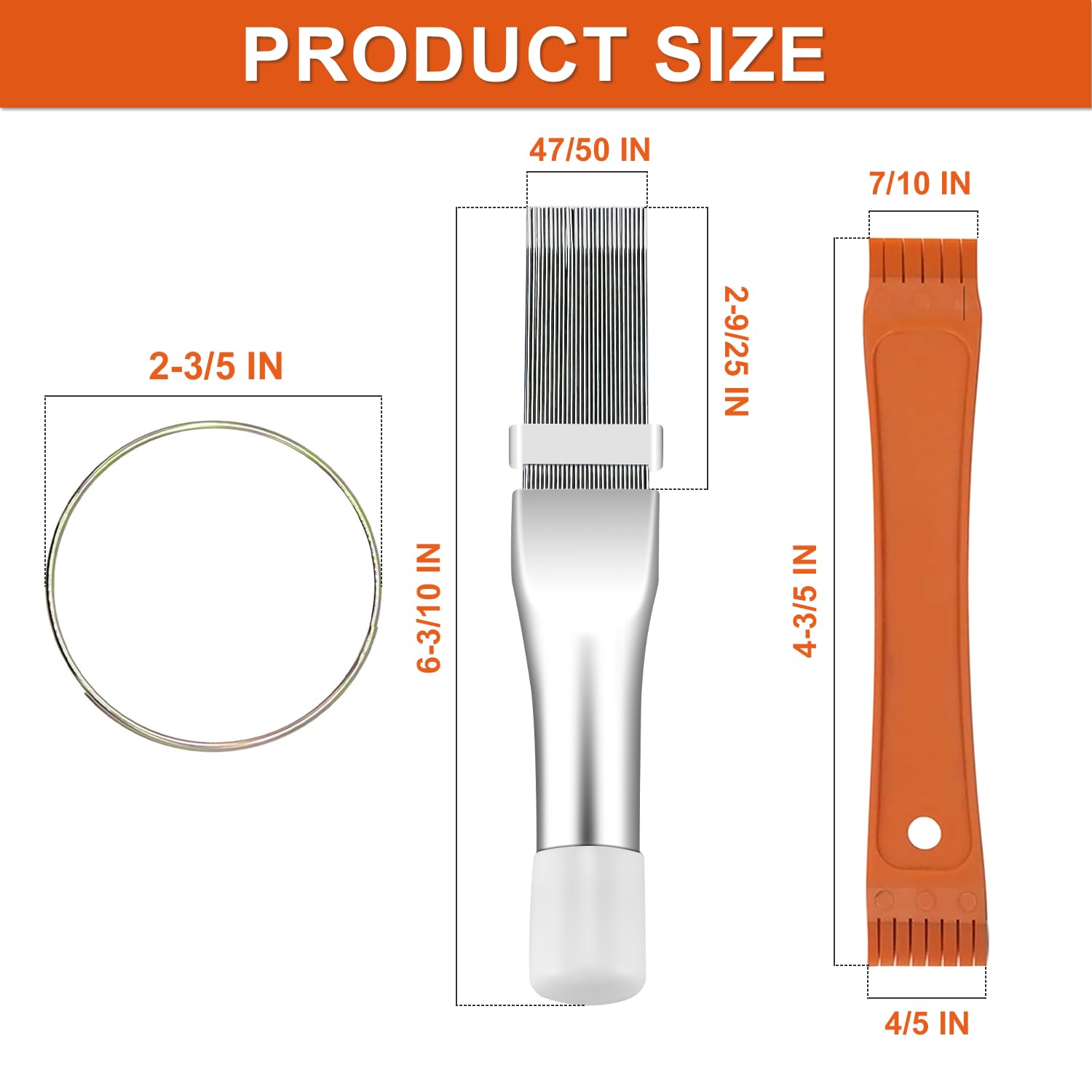 Cenipar 2Pcs Air Conditioner Condenser Fin Comb Set Include Fcr6 Fin Comb And Stainless Radiator Fin Comb Compatible With Air Co