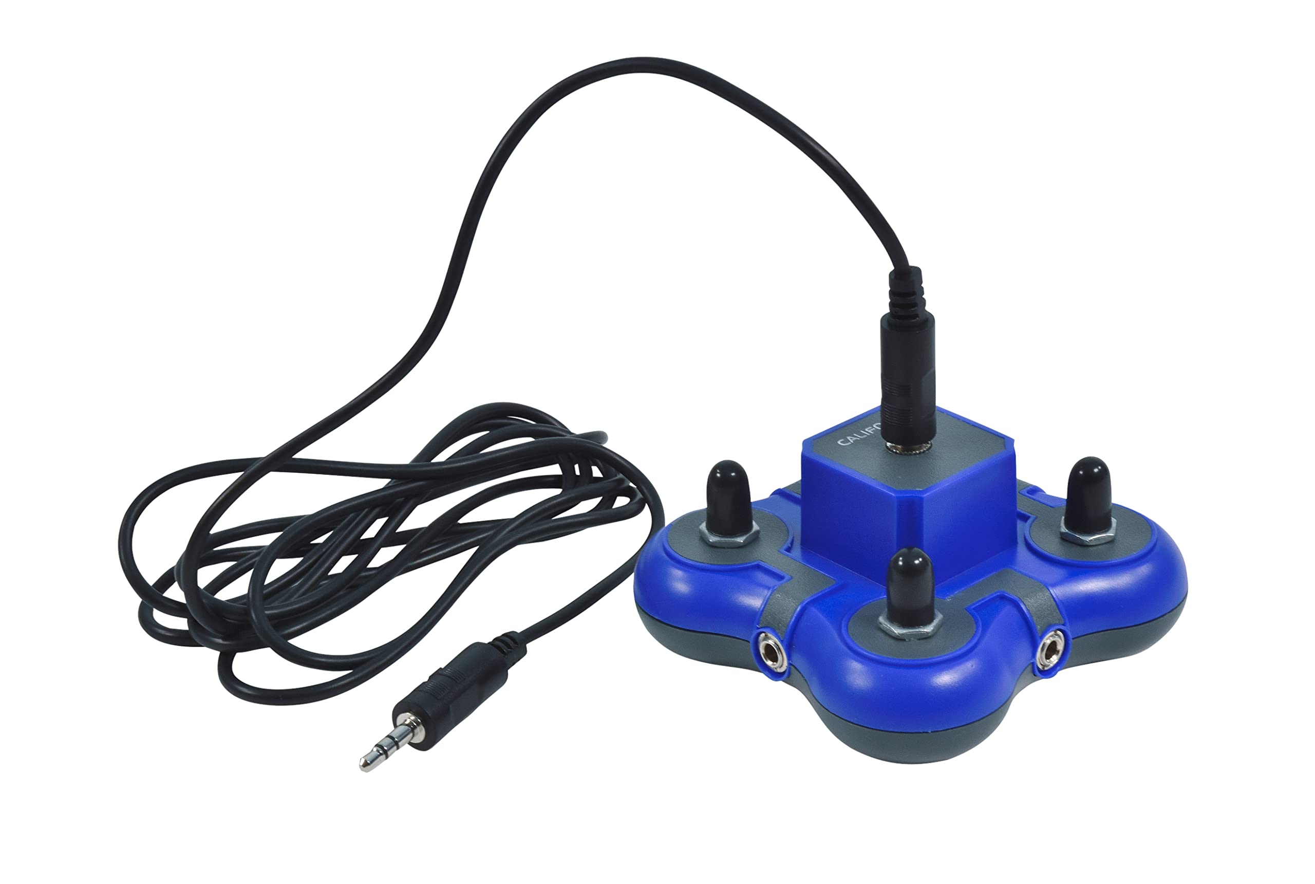 Califone Listening First 1114 Bl Stereo Jackbox, 4 Position, Blue