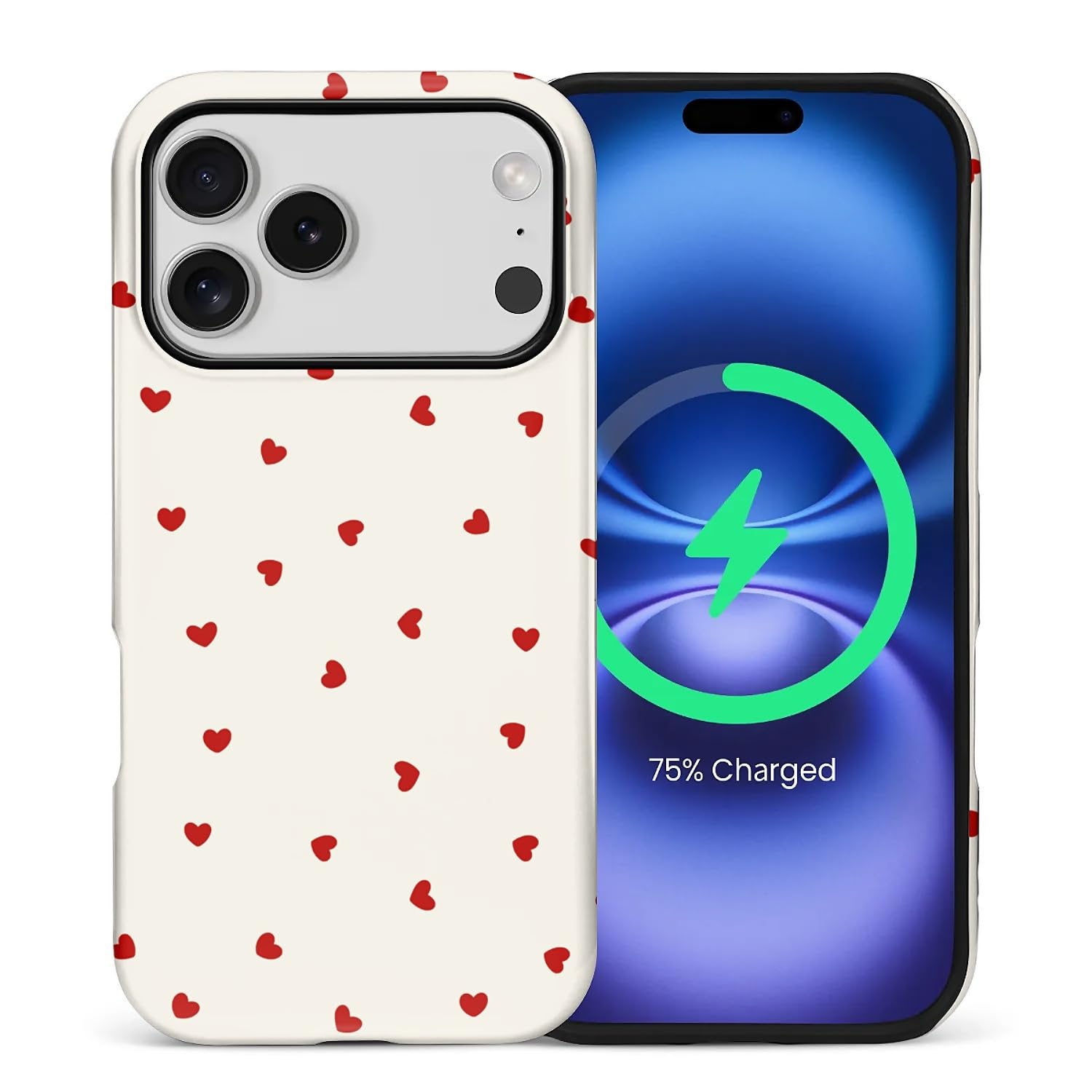 casesok for iPhone 17 Pro Case,Compatible with MagSafe,Dual-Layer Hard Shell + Silicone Cover,Full Body Protection Shockproof Ca