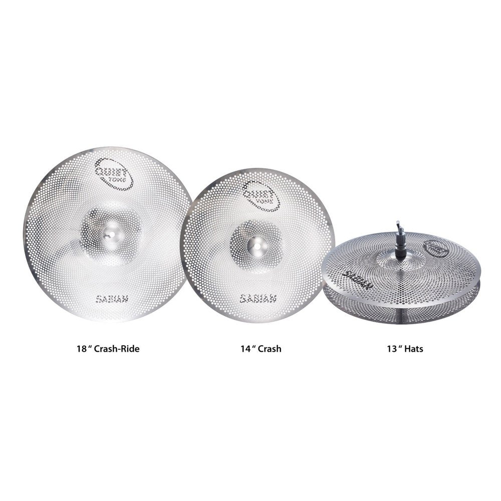 Sabian Quiet Tone Practice Cymbals Set Qtpc502