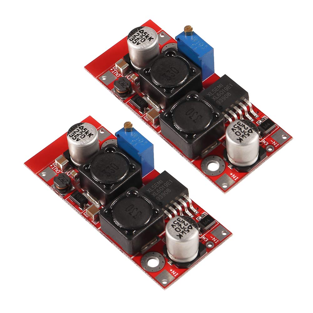 Aoicrie 2Pcs Xl6009 Boost Buck Dc Dc Adjustable Step Up Down Power Converter Module