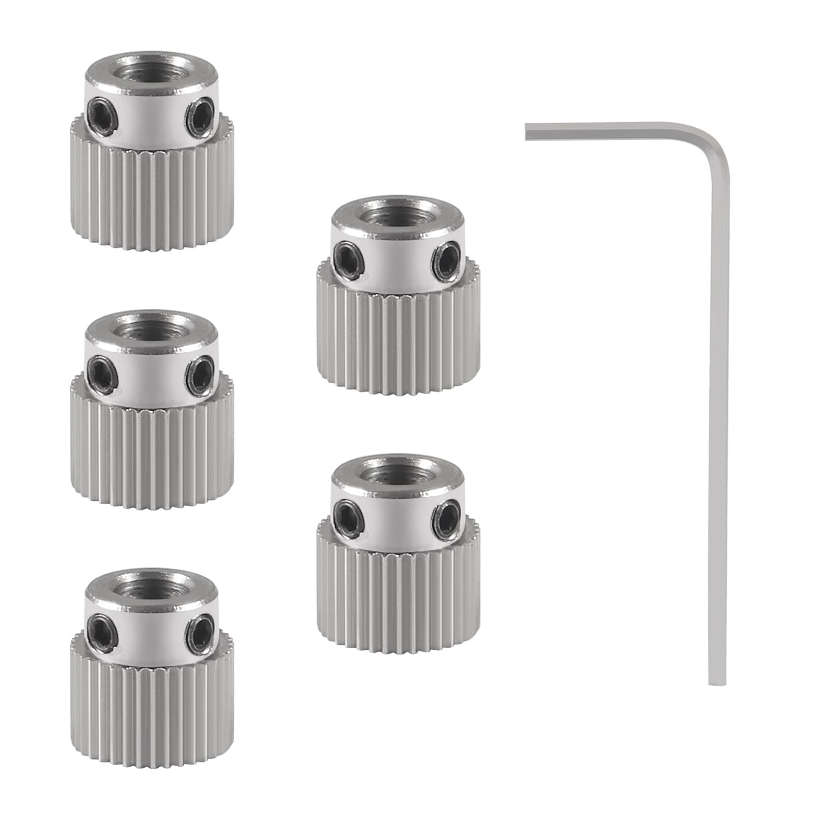 Aokin Stainless Steel Extruder Wheel Gear 36 Teeth Drive Gear 3D Printer Parts For Creality Ender 3, Ender 3 Pro, Ender 3 V2, En