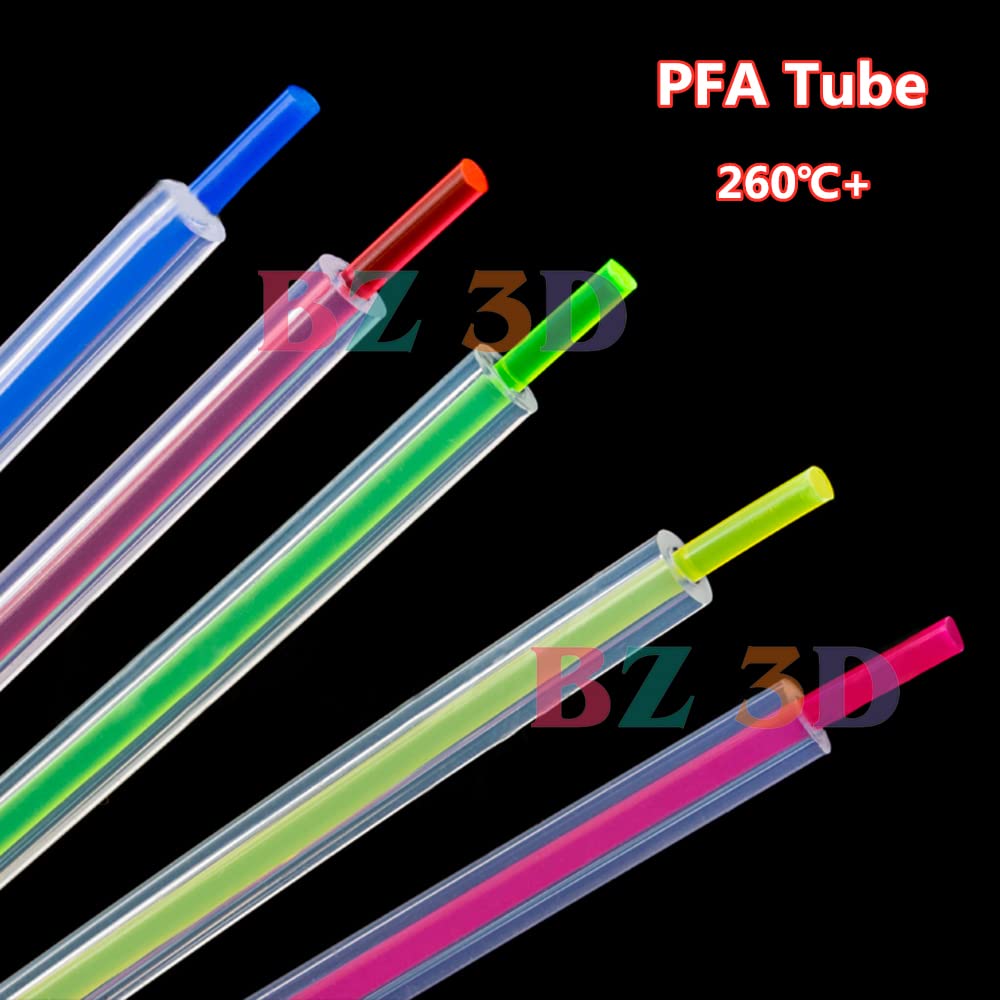 Bz 3D 3M Pfa Teflon Bowden Tube 260 Celsius High Temperature Transparent Ptfe Tubing 2 X 4Mm For 1.75Mm Filament For Ender 3 Cr