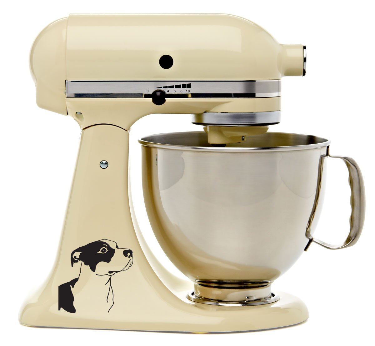 Pitbull Lovers Kitchen Mixer Decal   Mixing Machine Decal Art Wrap Stickers  Black