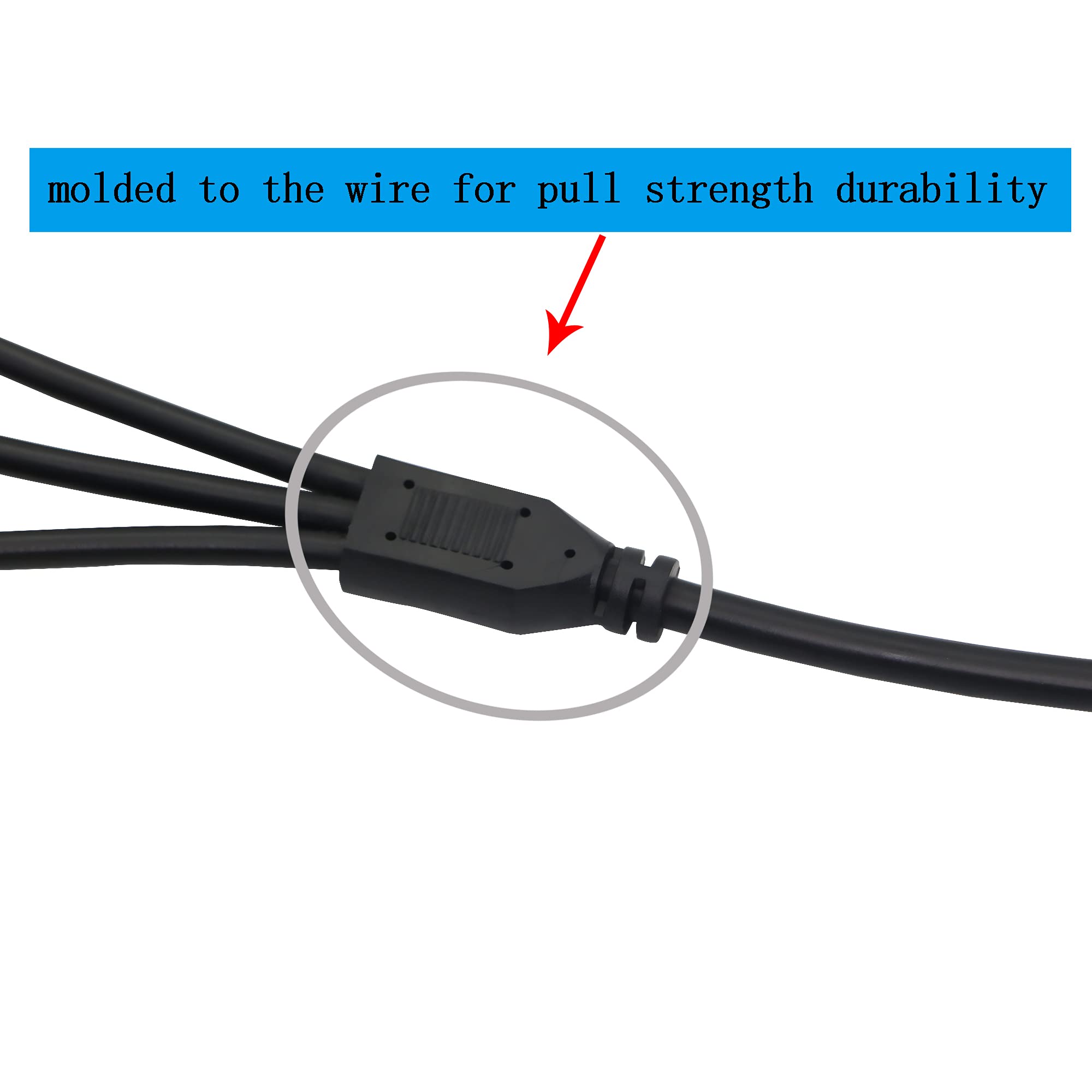 Pngknyocn 35Cm 5.5X2.1Mm Dc Plug To 3 X 3 Pin Or 4 Pin Computer Pc Case Fan Power Splitter Adapter Cable