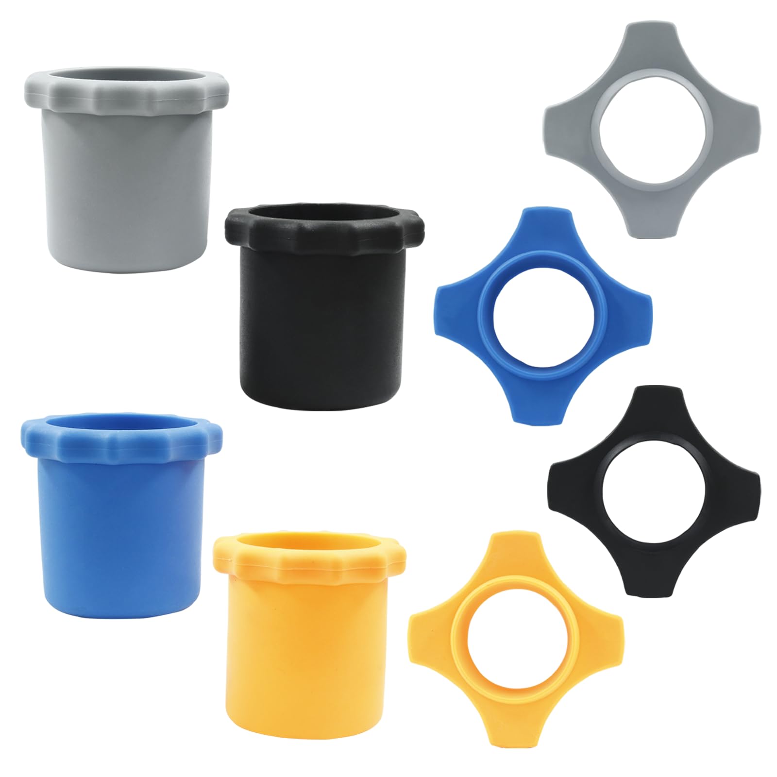 Cionyce 4 Set Microphone Rings And Rods, 4 Pcs Anti Roll Rings, 4 Pcs Botton Rod