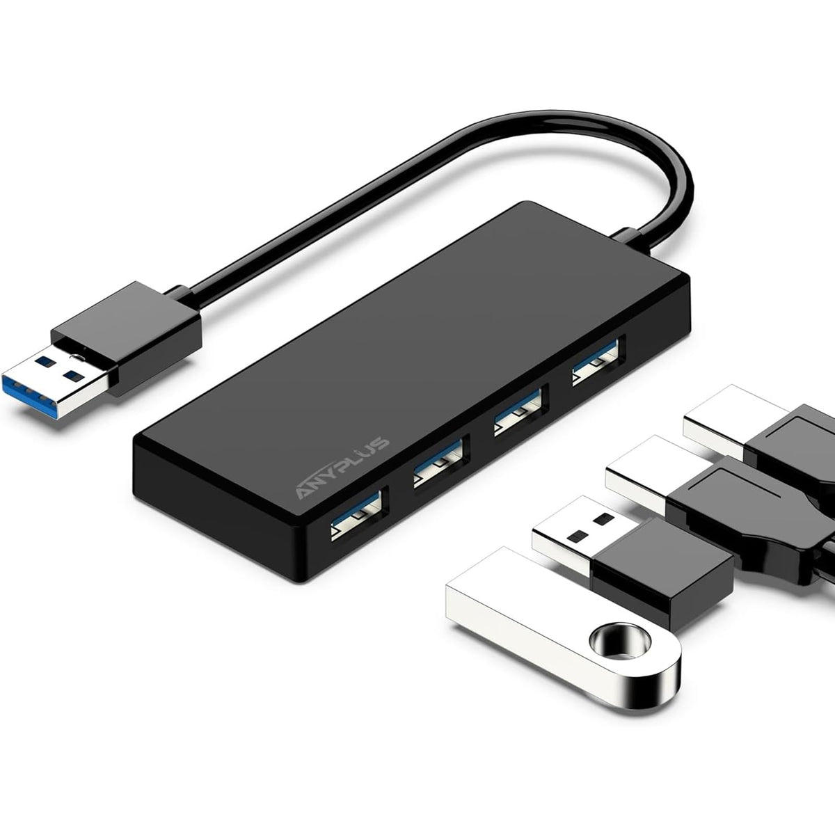 Anyplus Usb 3.0 Hub, 4 Port Usb Hub Splitter,Portable Usb Adapter Mini ...